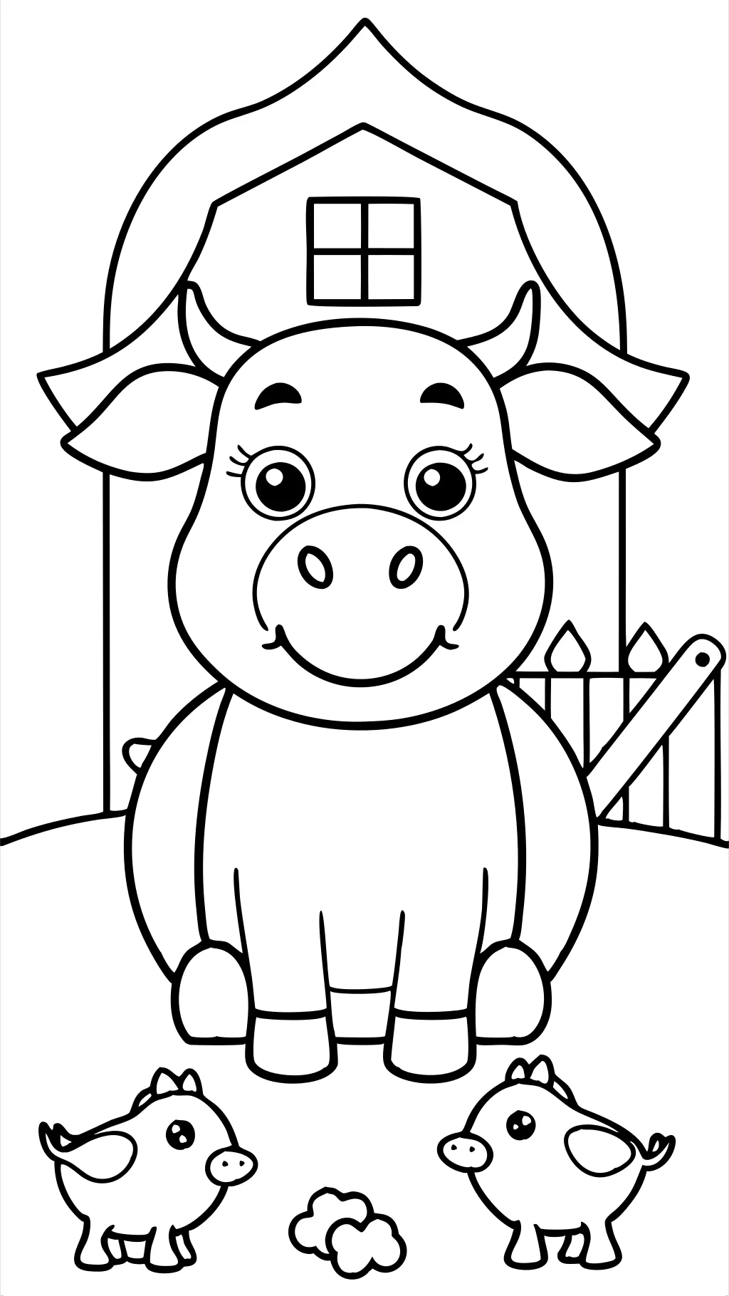 coloriages d’animaux de ferme gratuitement